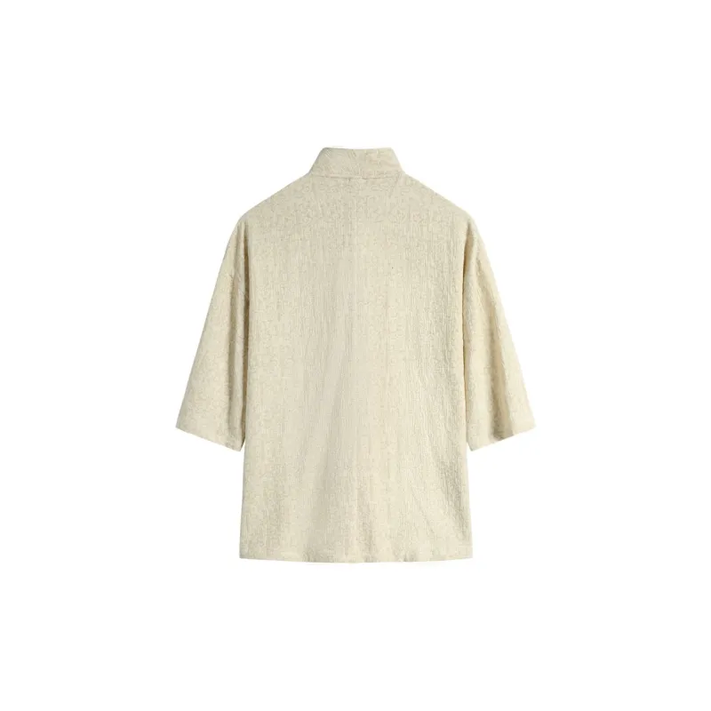 XUANSHENG Shirts Men Hemp-1