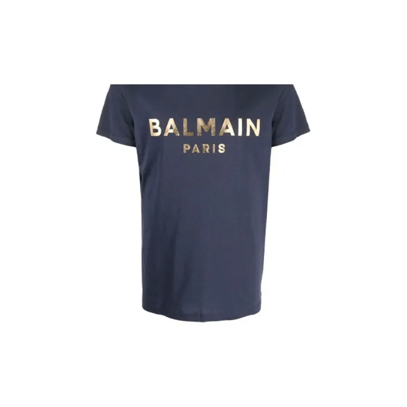 BALMAIN T-Shirts Men Blue-5