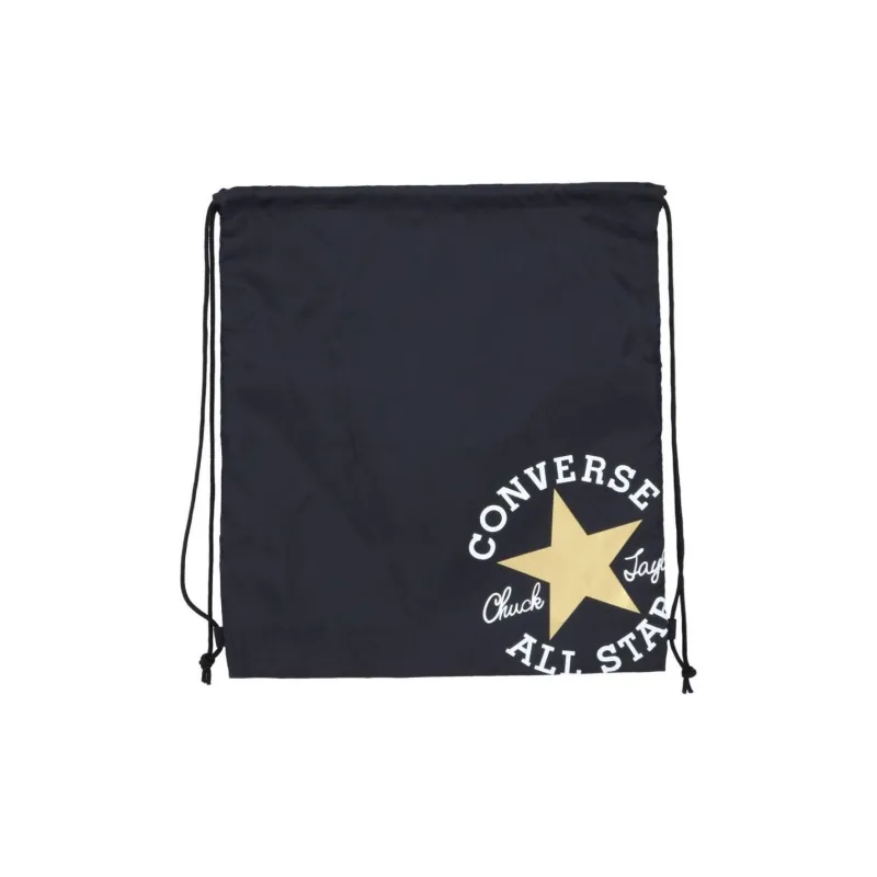 Converse Polyester Backpack Large Size Unisex Black & Gold-1