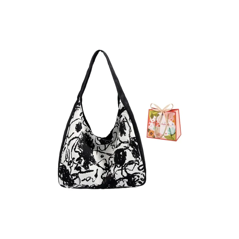 Cwatcun Fabric Shoulder Bag Regular Women's Multicolor-6