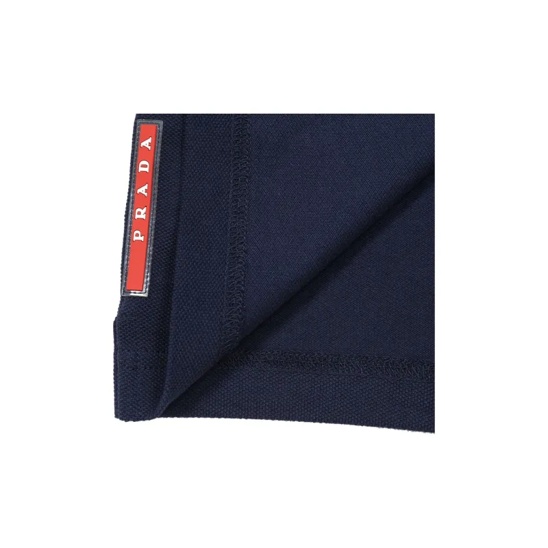 PRADA Polo Shirts Men Navy Blue-2