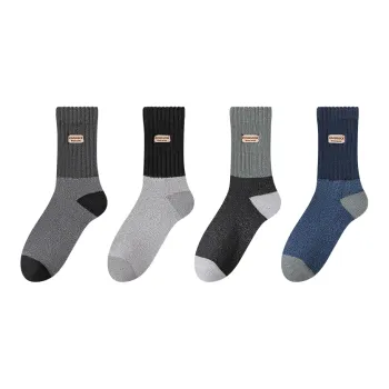 MIIOW Mid Calf Socks Men's 4 Pack