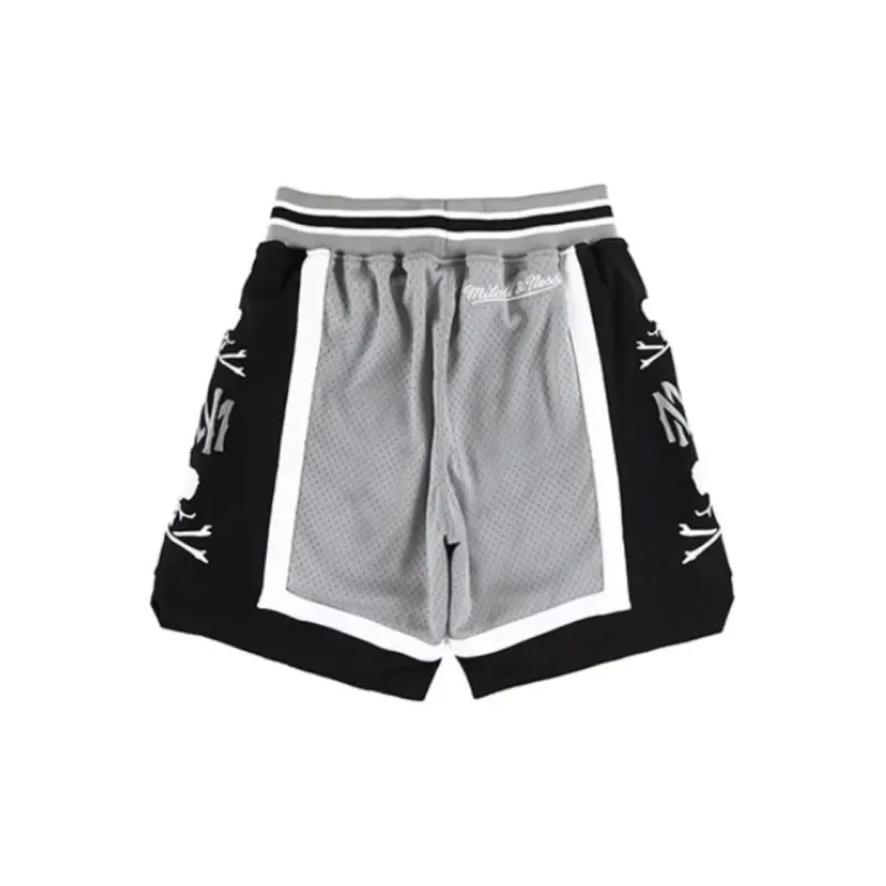 Mitchell & Ness x MASTERMIND WORLD FW24 Sports Shorts Unisex Black Gray-1