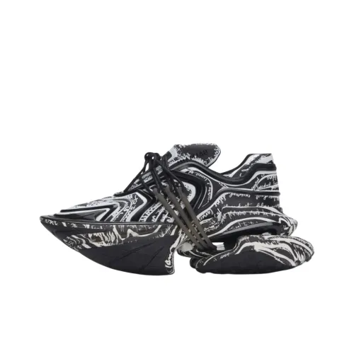 BALMAIN Unicorn Unicorn Low Top Casual Shoes Men's Black
