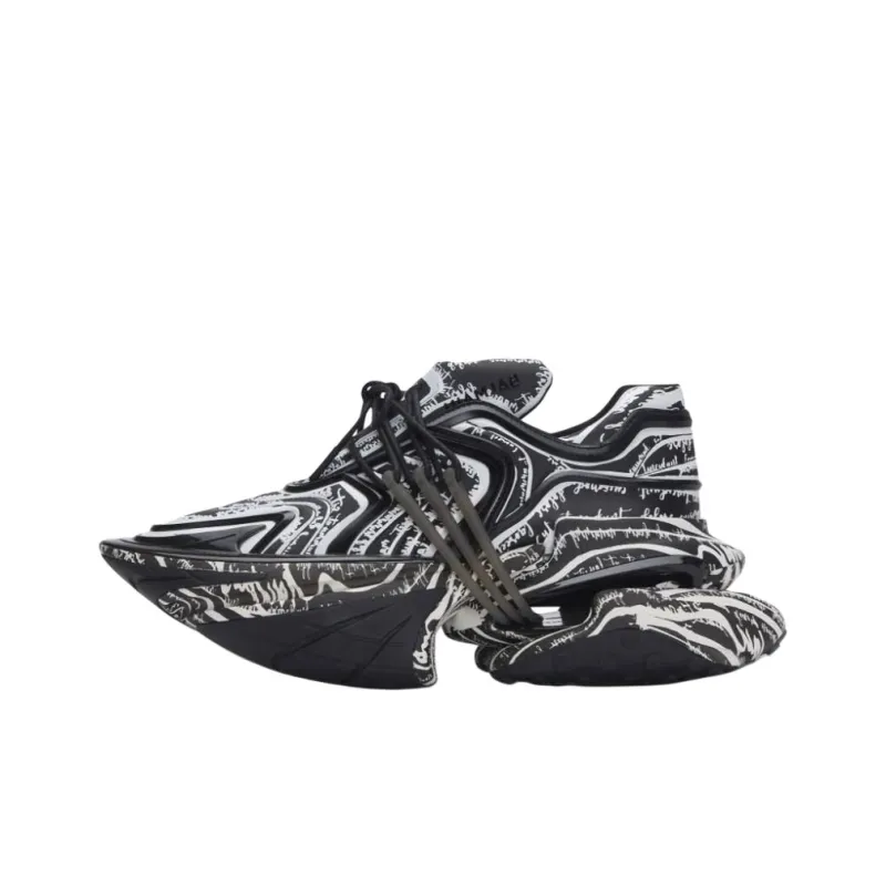 BALMAIN Unicorn Unicorn Low-Top Casual Shoes Men's Black-0
