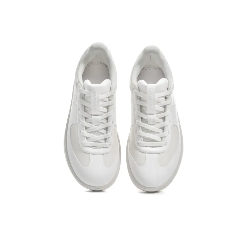 TREEPERI Coverage Slip Resistant And Abrasion Resistant Low Top Skateboard Shoes Unisex White-2