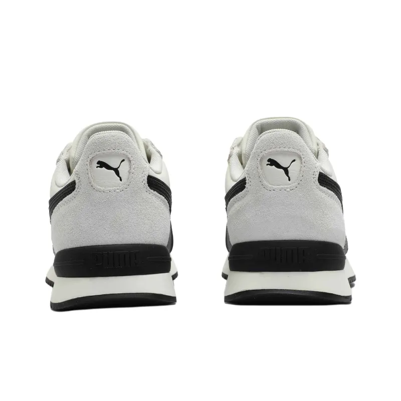 PUMA R78 Retro Cushioning Lightweight Low Top Casual Shoes Unisex White Black-3