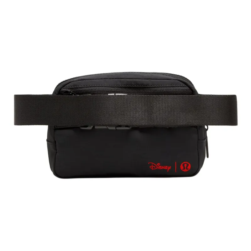 Lululemon × Disney Collaboration Everywhere Recycled Nylon One Shoulder Crossbody Fanny Pack Unisex Black-2