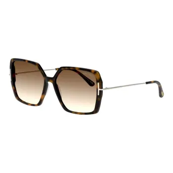 TOM FORD Acetate Square Sunglasses Women's Brown