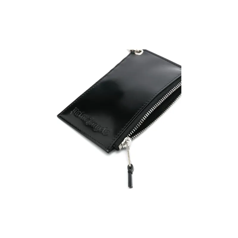 PALM ANGELS Logo Debossed Card Holder-3