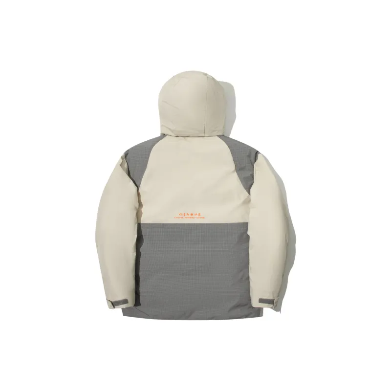 LiNing Down Jacket Unisex Oat Gray Shadow Gray-1