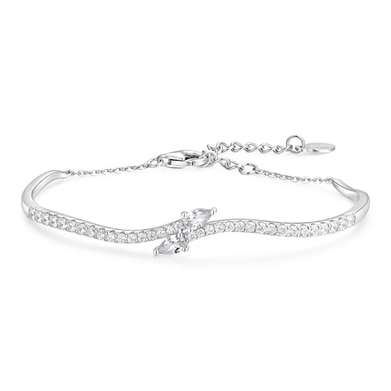 KADER 925 Sterling Silver Bracelets Women's Silver Box-0