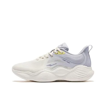 Erke Cushioning Wear Resistant Low Top Casual Running Shoes Women's White Purple