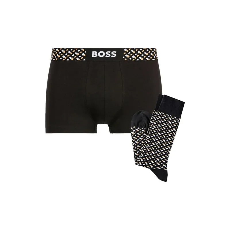 HUGO BOSS Monogram Socks And Boxer Set-1