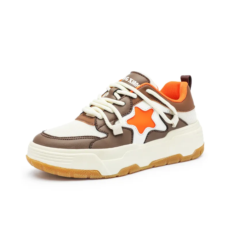 Singing Wear-Resistant Lightweight Height Increasing Low-Top Skateboard Shoes Unisex-9
