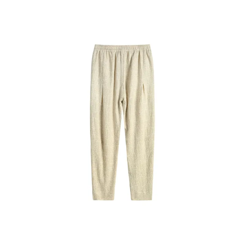 XUANSHENG Casual Pants Men's Hemp-1