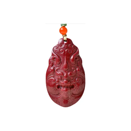 HUWEI Cinnabar Necklaces Unisex