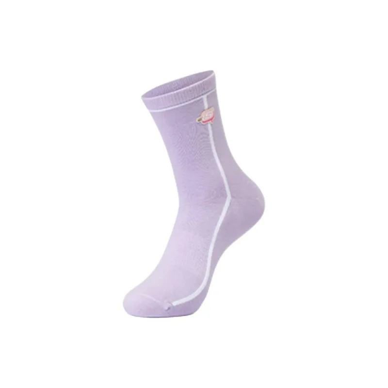 Skechers Colorful Knee-High Socks Unisex 1 Pack Bright White/Light Violet Blue-0