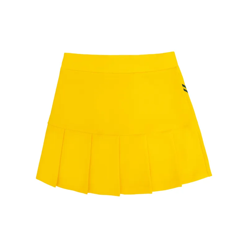 CORALIAN Casual Short Skirts Women's Orange Yellow-1