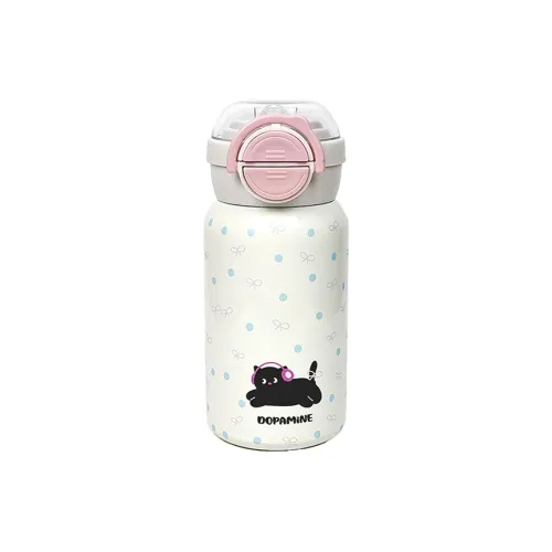 Northern Krypton Cute Little Cat Portable Cup Cartoon Straw Direct Drinking Double Drinking Cup 500ml