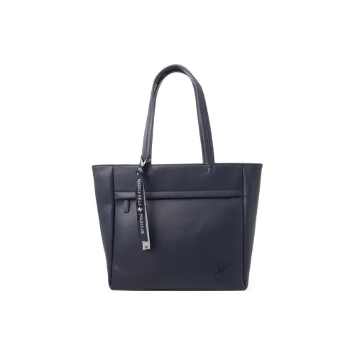 BEVERLY HILLS POLO CLUB PU Handbag Shoulder Bag Men's Marine Blue