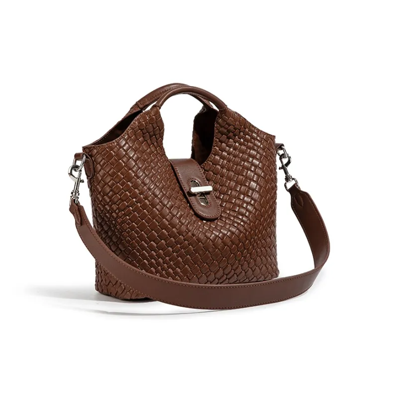 CentarlKatty Polyurethane One Shoulder Handbags Women's Brown-2