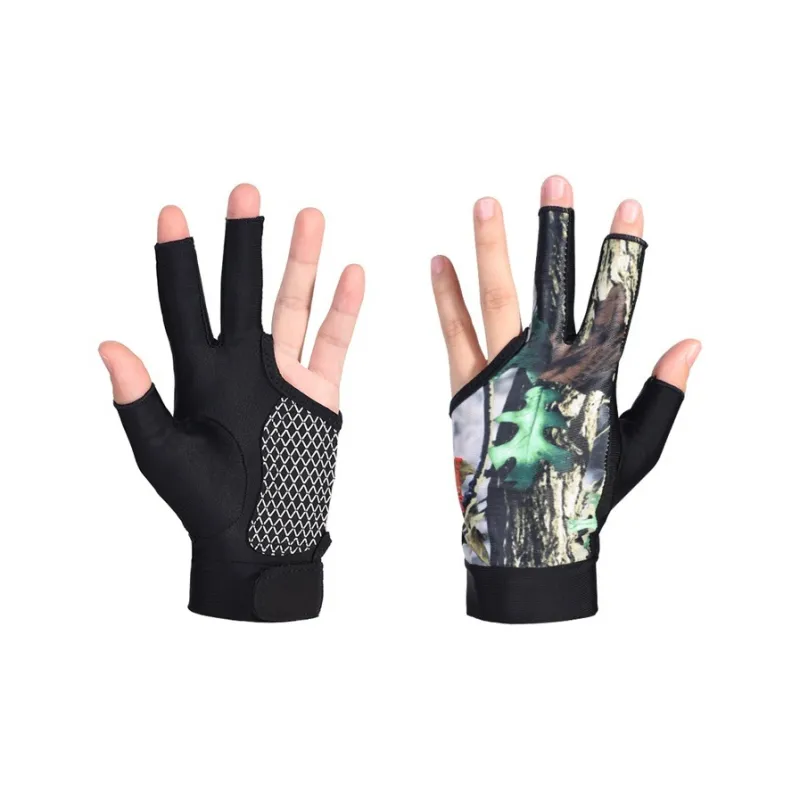 BOODUN Billiards Three Finger Gloves Silicone Lycra Disc Mesh Single For Left Hand Unisex-7