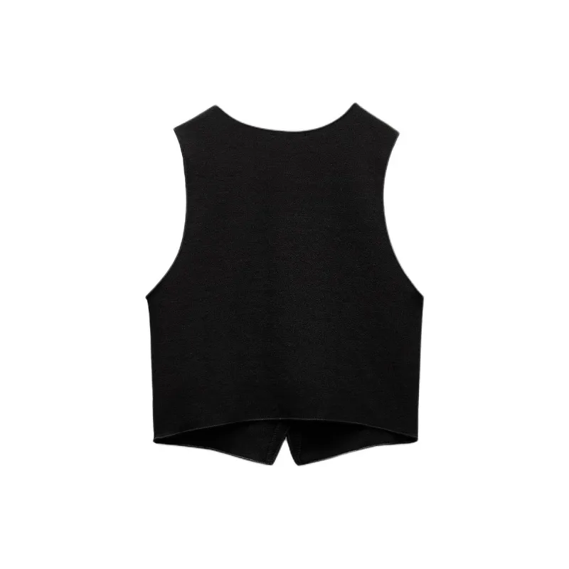 ZARA Vests Women's Black-1