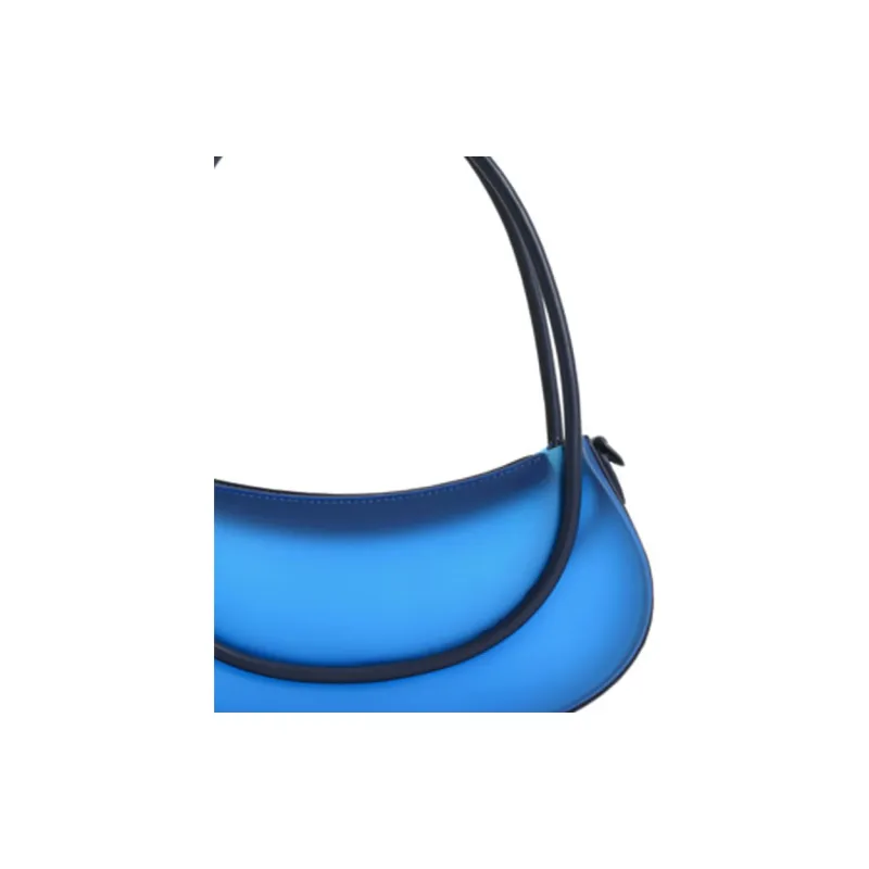 CHARLES&KEITH Synthetic Leather Shoulder Bag, Crossbody Bag, Handbag Regular Women's Black/Blue-6