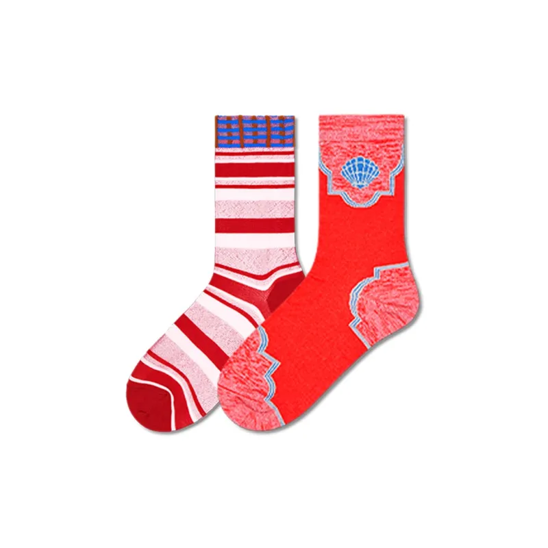 Happy Socks Mid Calf Socks Women's 2 Pack-4