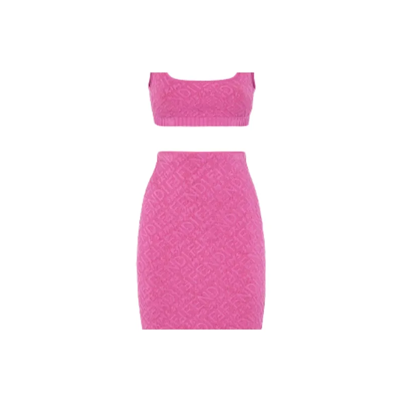 FENDI X Skims Embossed Skirt Set Colorado-3