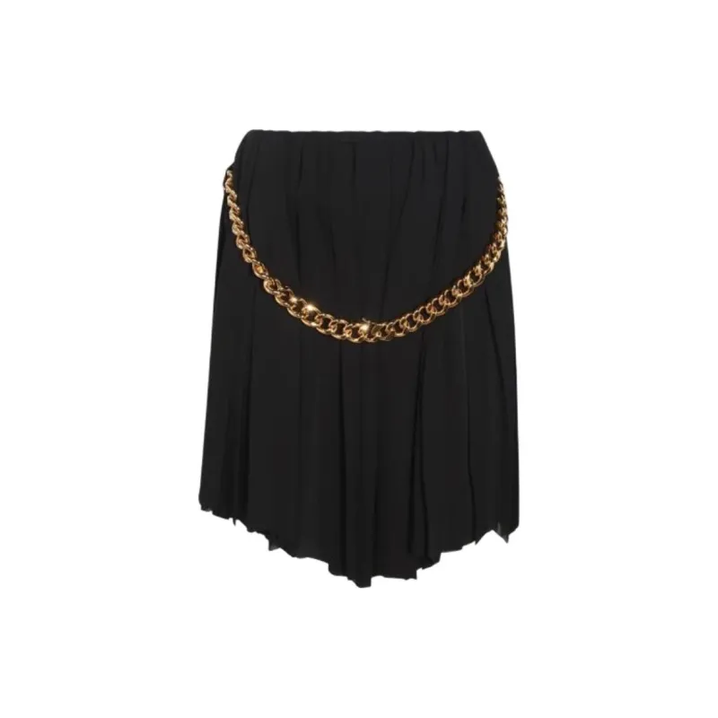 Balenciaga Pleated Chain Detailed Skirt-1