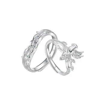 ZUOHUO S999 Fine Silver Rings Unisex Silver