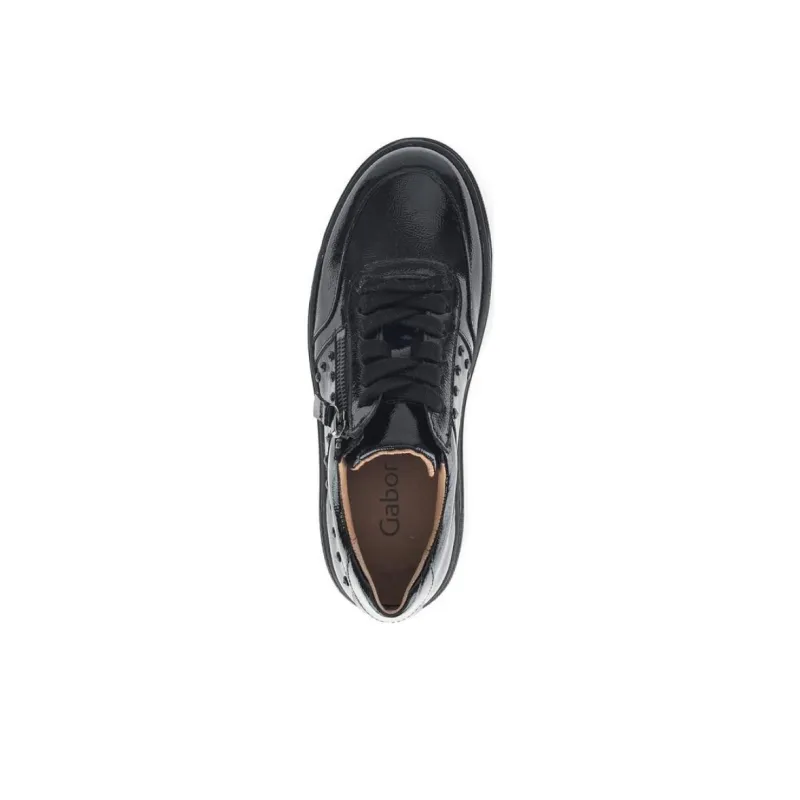 Gabor Fashion Low-Top Skateboard Shoes Women's Black-2