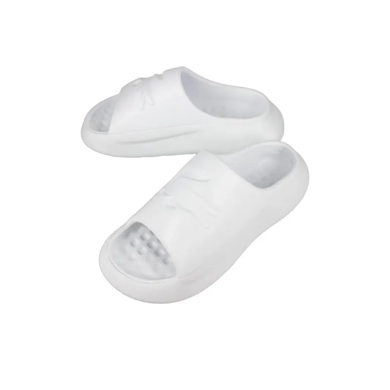 LACOSTE EVA Slip-Resistant Slide Slippers Men's White-2