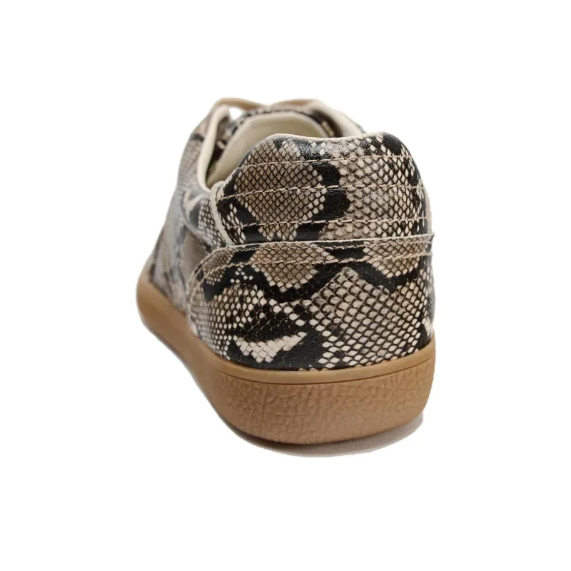 ZARA Slip Resistant Low Top Skateboard Shoes Women's Brown Black-3