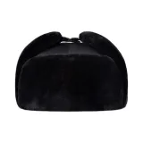 Thickened and Fleece-Lined Earmuff[Leather Style]-Black