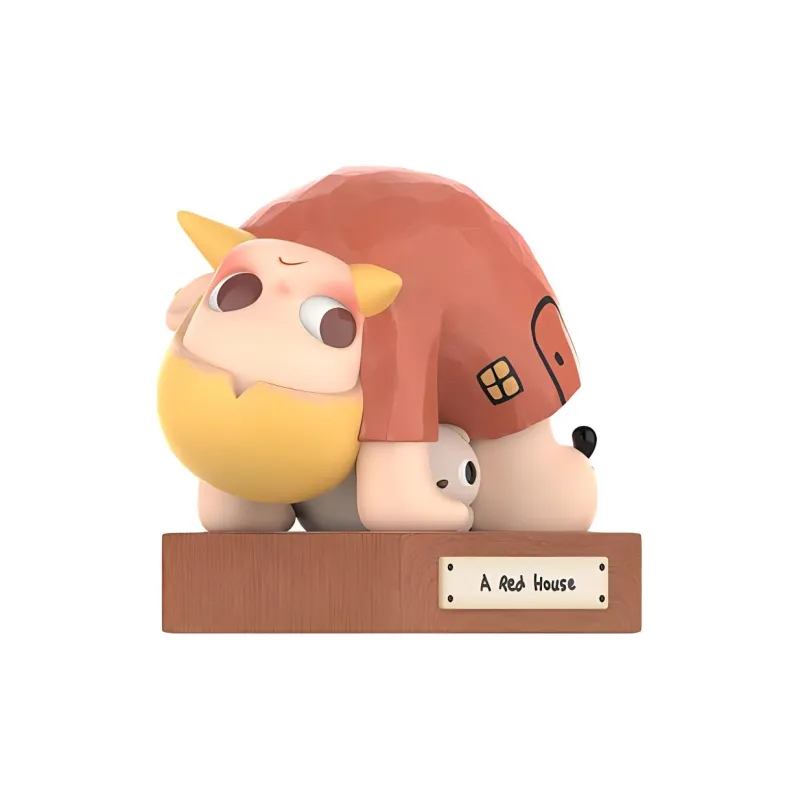 POP MART Zsiga A Red House Figure Hang Tag Box-0