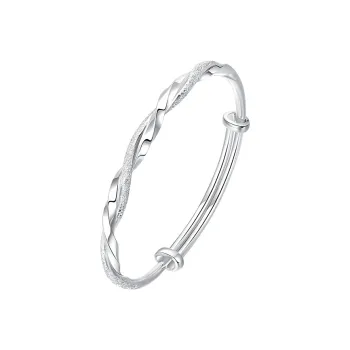 JOFY 999 Fine Silver Sterling Silver Bangle Women's Gift Box Set