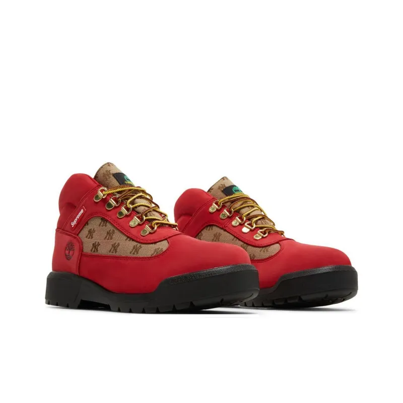 Supreme x Timberland Field Boots Ankle Boots Men's Red-2