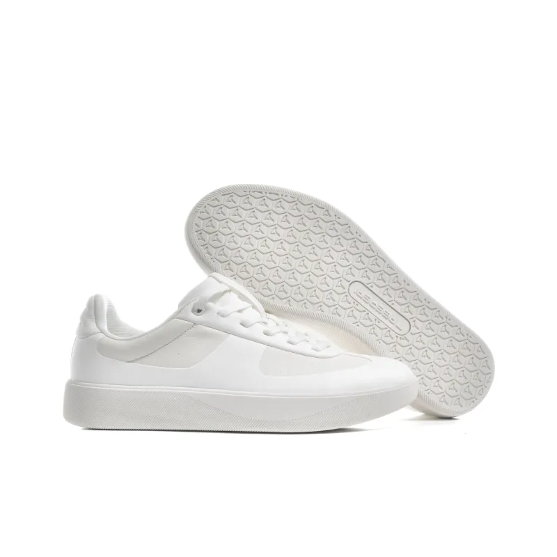 TREEPERI Coverage Slip Resistant And Abrasion Resistant Low Top Skateboard Shoes Unisex White-4