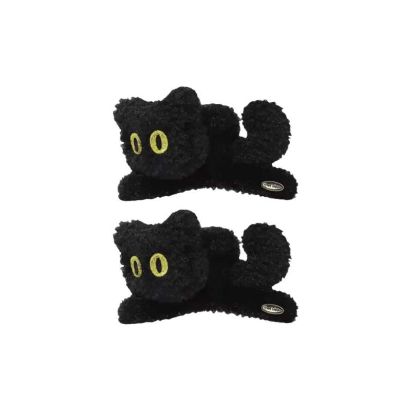 Danqin Plush Hair Clips Women's-6