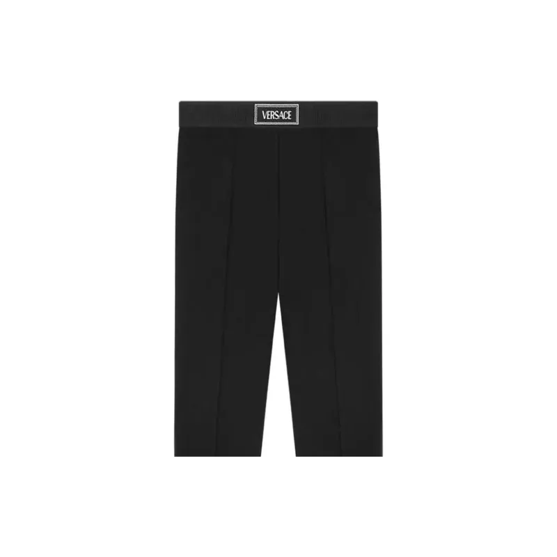 VERSACE 90s Vintage Logo High Waist Leggings-5