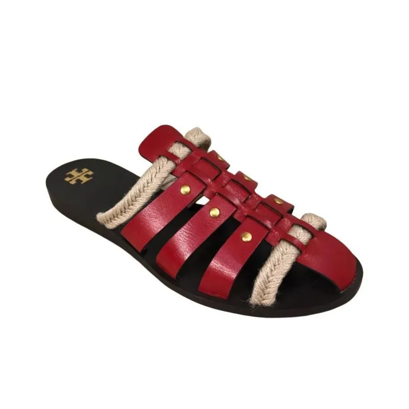 TORY BURCH Wrap-toe Slippers Women's Red-2