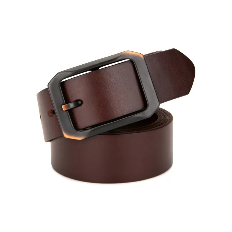 Cows Reign Top Grain Cow Leather Leather Belts Men's 3.7CM-6