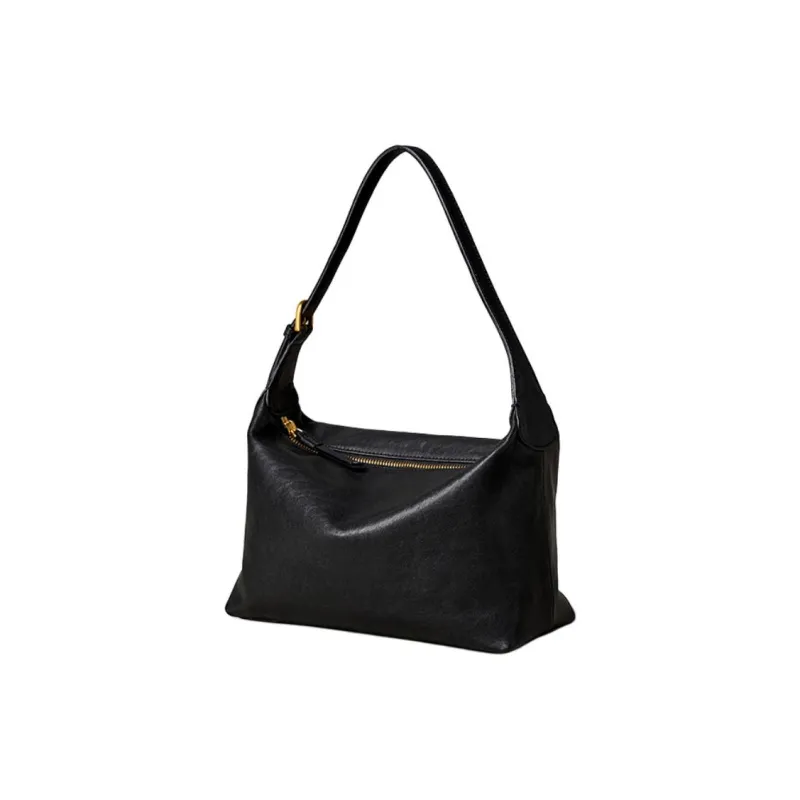 KAISER Vegetable Tanned Cow Leather Crossbody Bag, Shoulder Bag Women's Coffee/Black/Green/Sunset Yellow-4