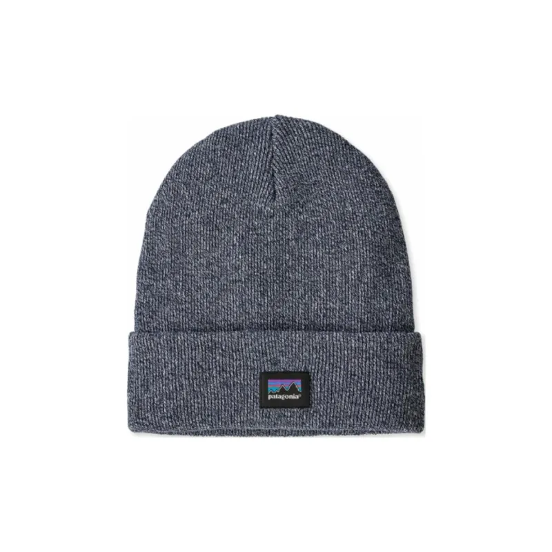 Patagonia Post Industrial Recycled Cotton, Recycled Polyester, Fibers Yarn Beanies Unisex Gray-0