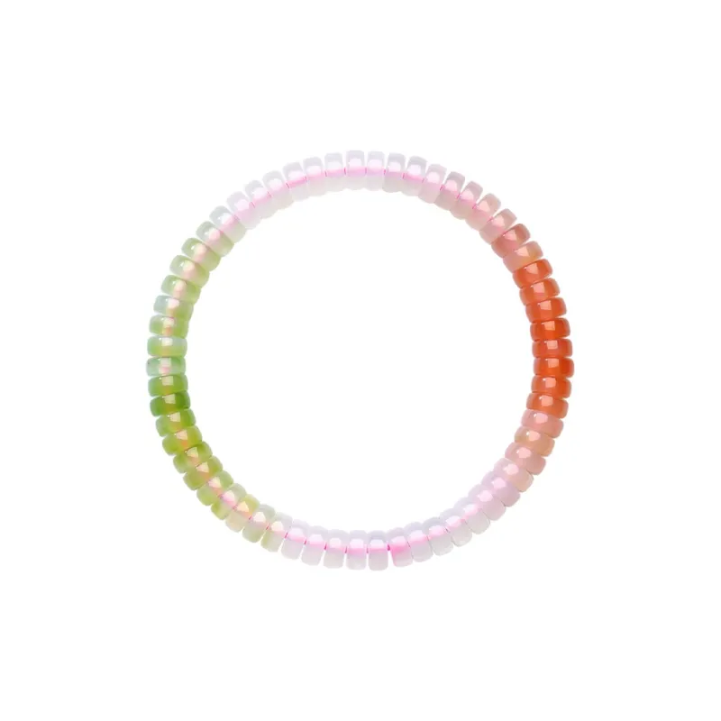 CHOW TAI SENG Agate Crystal Beaded Bracelet Unisex-1