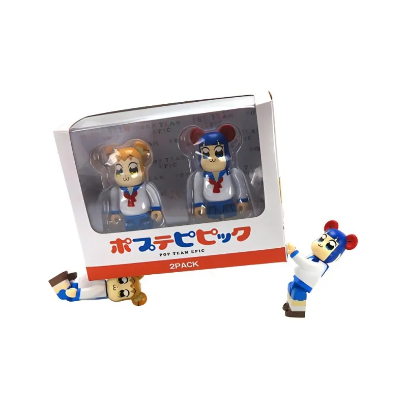 Bearbrick Popte 2 Pack White-3