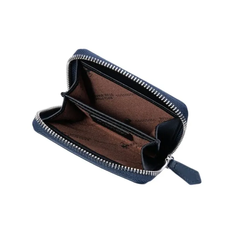 BEVERLY HILLS POLO CLUB Cow Leather Wallet Regular Men's Blue-2